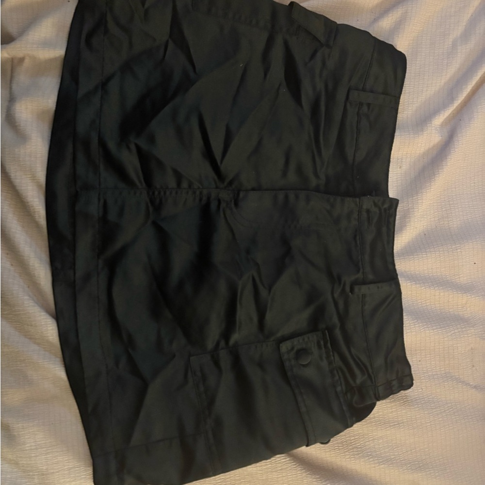 Black Mini Skirt with Pocket Detail